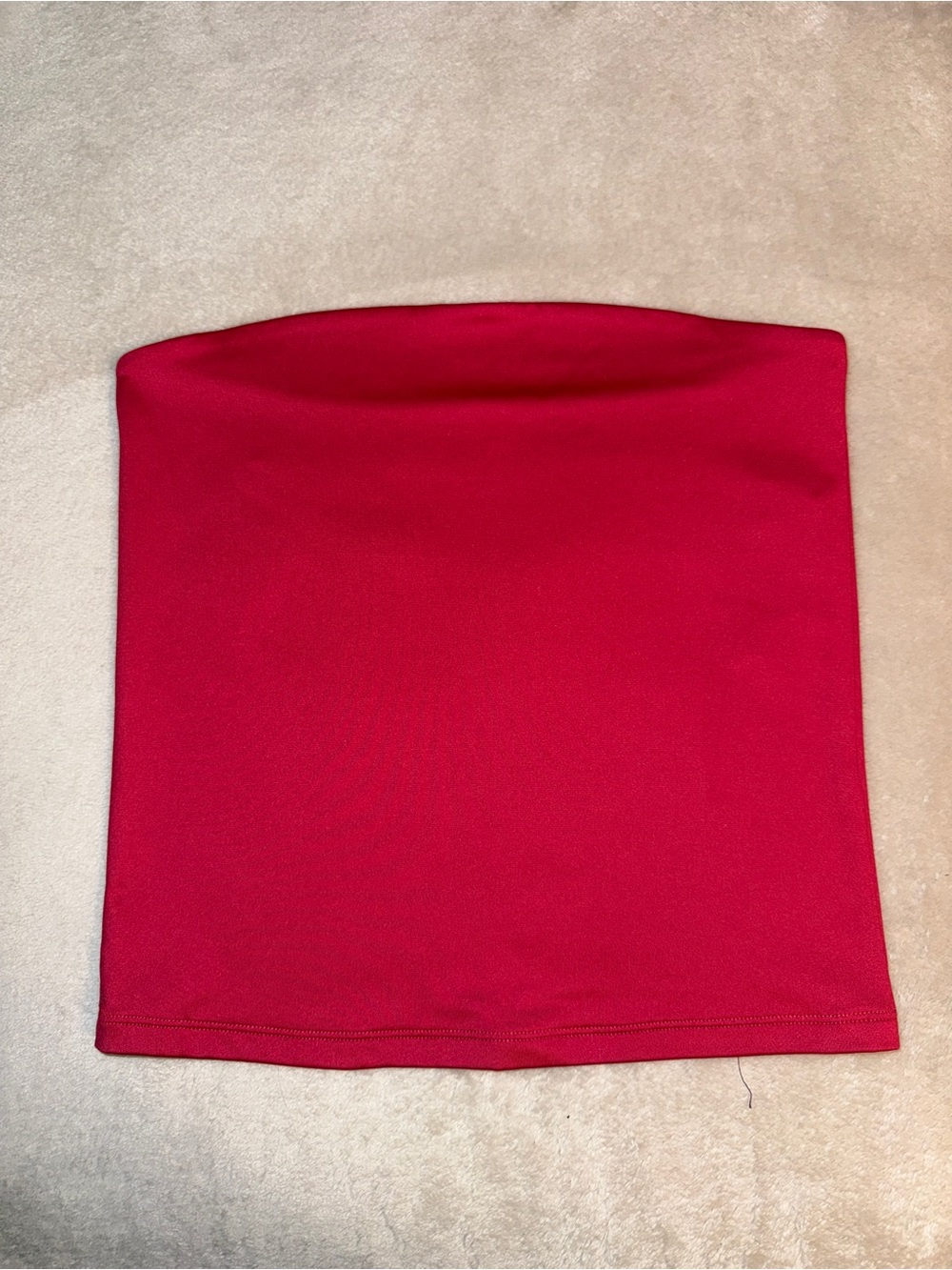 Abercrombie & Fitch Red Strapless Tube Top